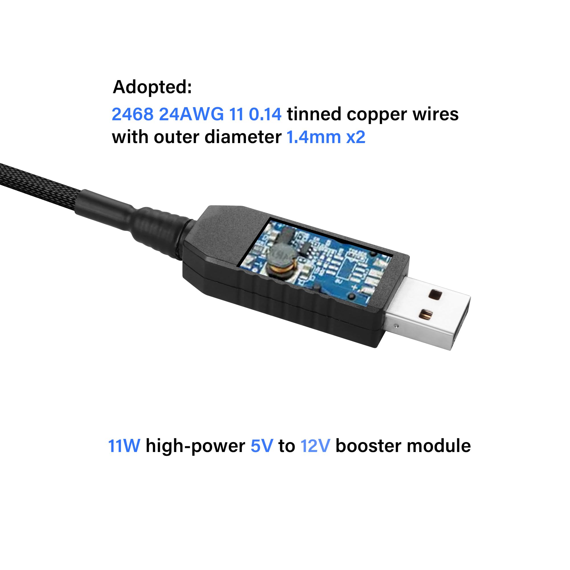RUNCCI-YUN USB To Dual 3-Pin / 4-Pin PWM 5V Fan Power Adapter Cable, 1 - View #5
