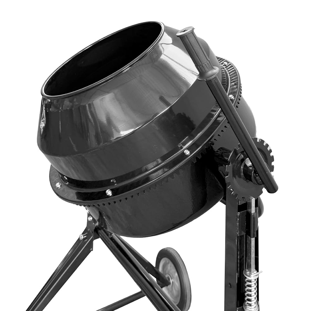 SOGI BEM-120 Betoniera elettrica a bicchiere - capacità 120 L - motore 550 W - per calcestruzzo, malta e intonaco - nera