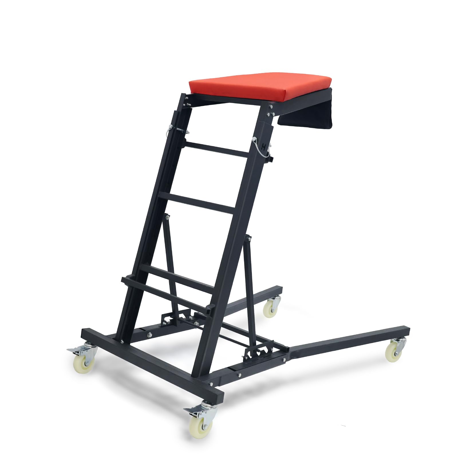 Photo 1 of [MISSING A LEG] THDUGG Large Topside Creeper 48"-76" Height Range, 400 LBS Capacity Automotive Creeper Top Side Creeper Foldable Car Creeper with 4 Caster Wheels and Padded Deck for Auto Repair Maintenance