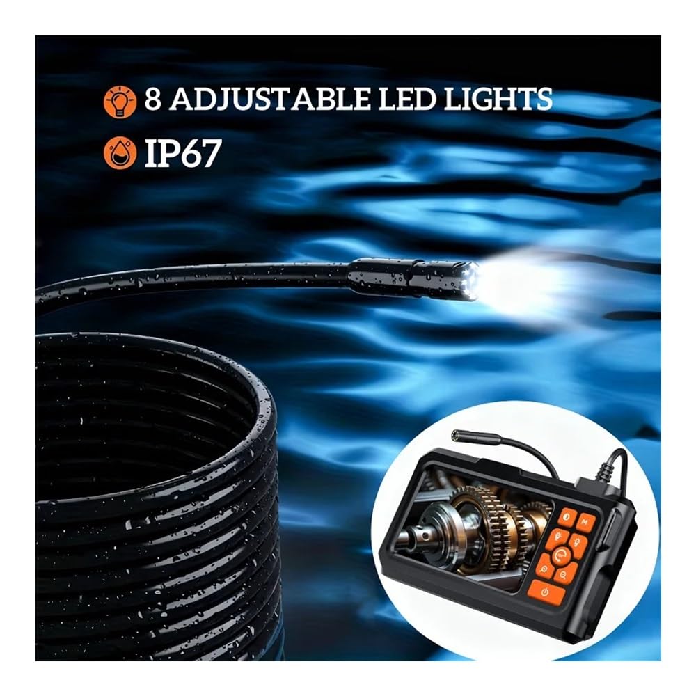 4,3" Boroscopio Industrial de la Prenda Impermeable de la cámara 1080P HD IP67 del endoscopio del IPS(5M)
