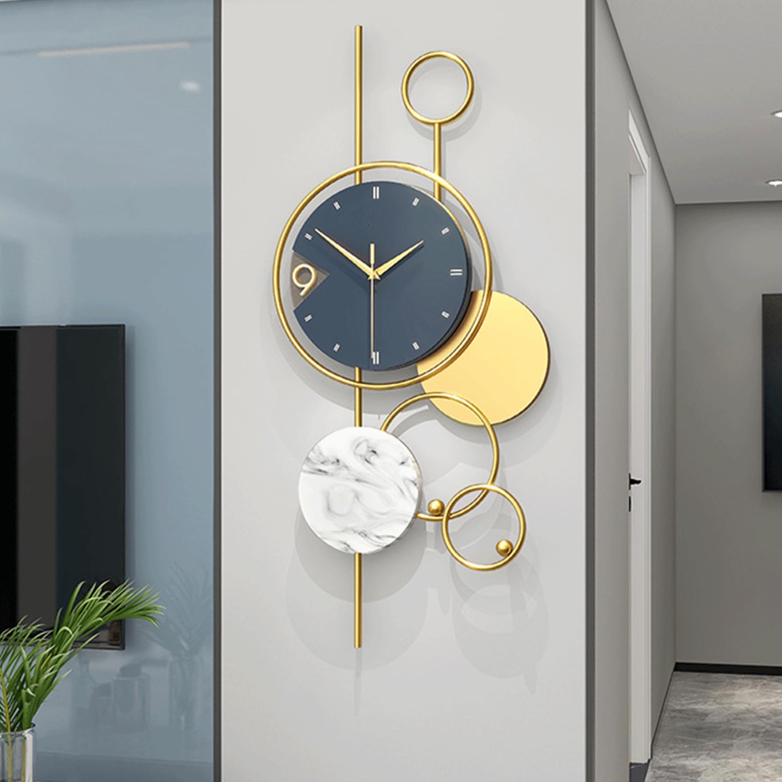 Modern Metal Wall Clock 
