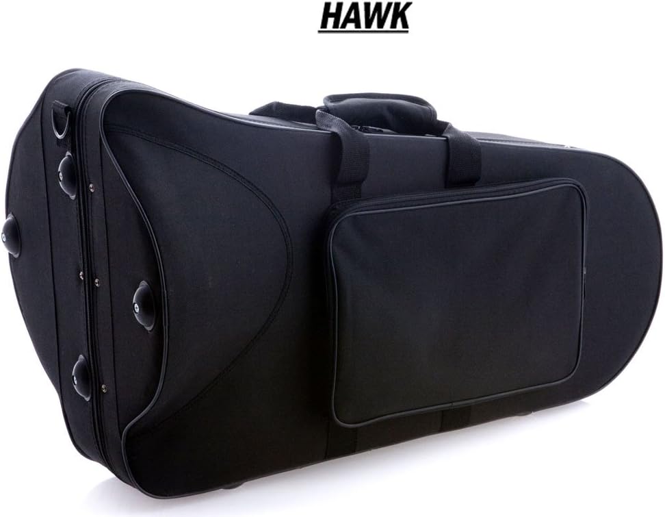 Hawk WD-BT512 Baritone Horn with Case and Mouthpiece, Nickel : Musical Instruments