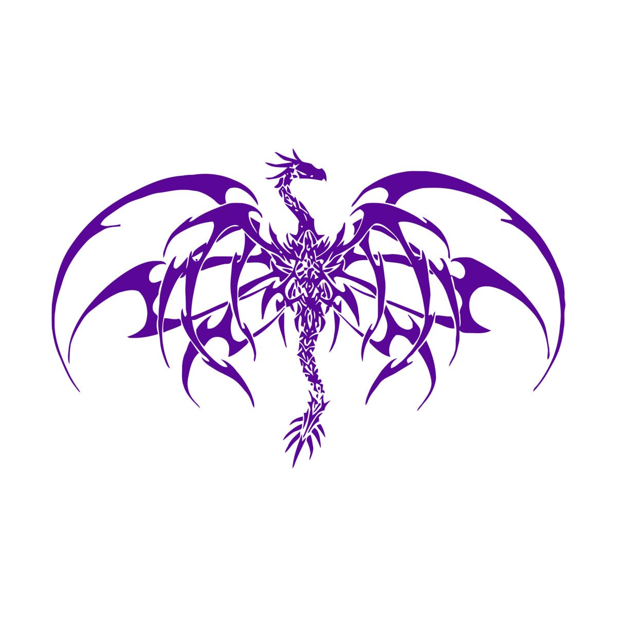 Tribal Monster Dragon Wall Sticker Baby Nursery Kids Room Magic Animal Anime Manga Wall Decal Bedroom Vinyl Home Small - 35x56cm โ image 1
