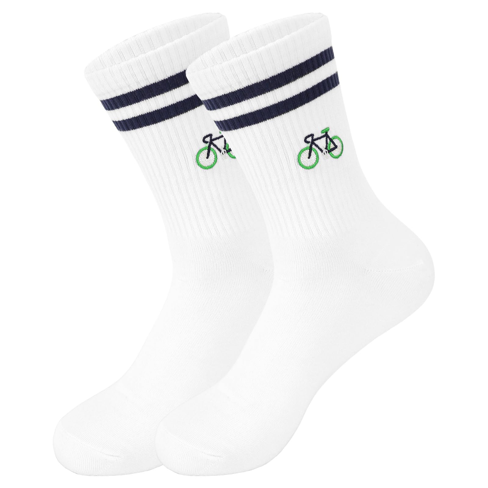 Chaussettes de Vélo Amusantes Motif Cycliste - Chaussettes de Tennis Vélo