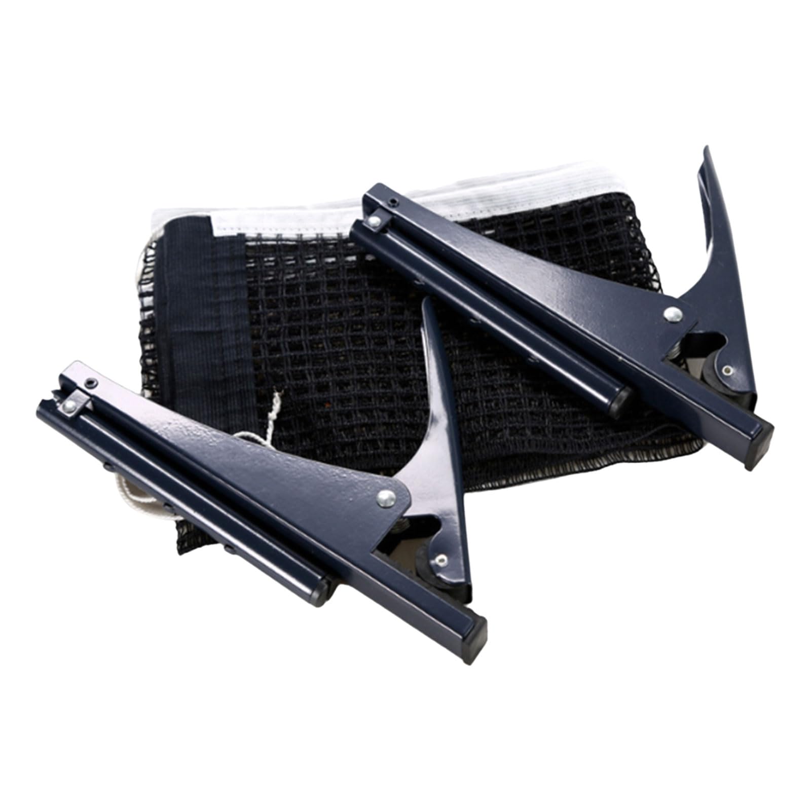 ZEXKENS Folding PingPong Meshes Net Clip Pingpong Screw On Clamp Net Table Tennis Net and Post Set for Indoor Outdoor Enduring