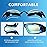 LOCONHA Swim Goggles, 2 Pack Swimming Goggles Anti Fog No Leaking For Adult Women Men Youth (Aqua & Bright Sliver)