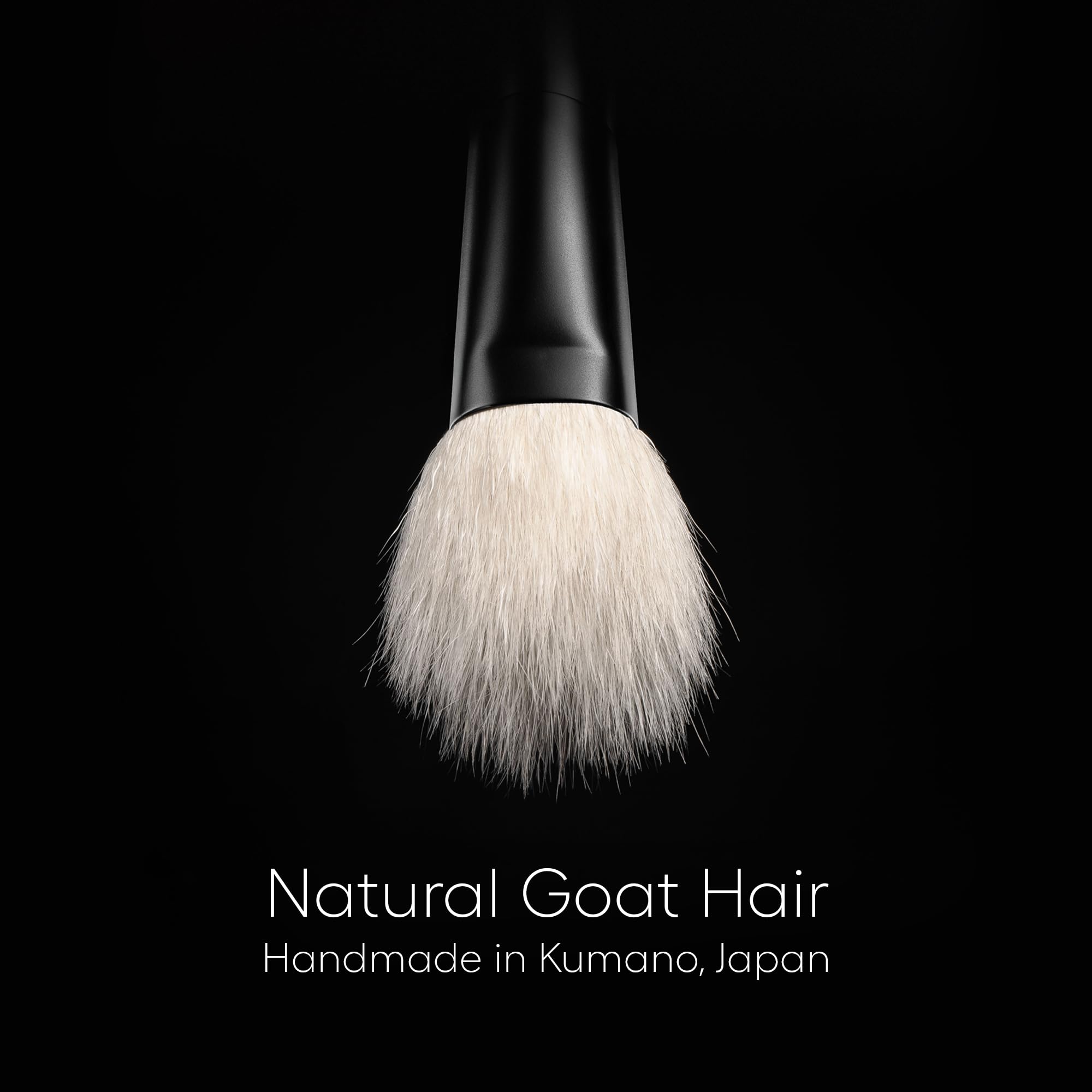rephr Shodo 05 - Brocha de maquillaje sin maquillaje, pelo de cabra natural, ángulo para rubor, bronceador, resaltado y polvo fijador, acabado difuso similar a la piel, hecho a mano en Kumano, Japón