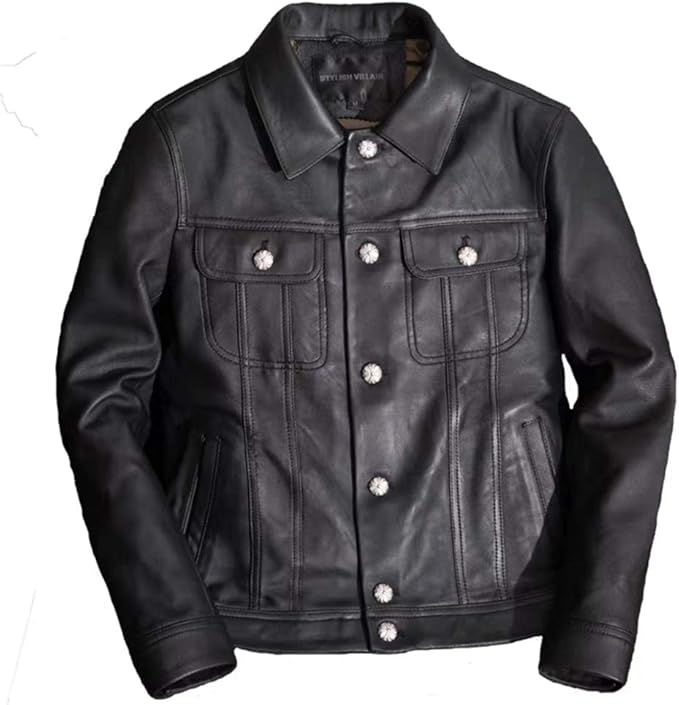 最終値下げ レザージャケット Wl02bk 黒 ブラック 大きいサイズ レザーライダース シングル かっこいい 冬 秋 メンズアウター シンプル おしゃれ ブランド 革ジャン ラムレザー 本革 メンズ ライダースジャケット Wl02bk