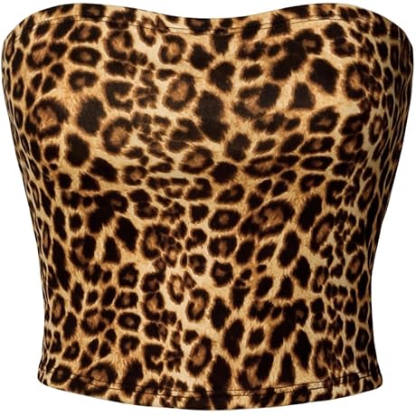 Women Leopard Print Sexy Camisole Tank Tops