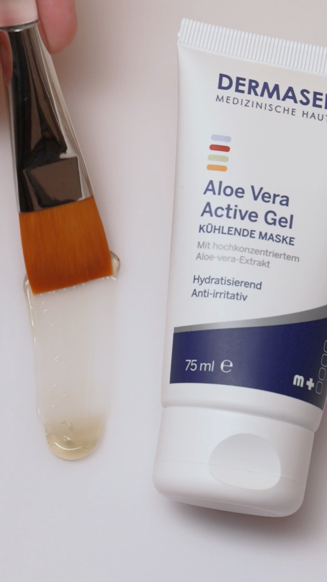 DERMASENCE Aloe Vera Activ Gel, 75 ml  khlendes Gel bei Sonnenbrand &  gereizter Haut, beruhigt, spendet Feuchtigkeit, ideal nach dem Sonnenbaden,  bei Pickeln, Insektenstichen & Rtungen, vegan : Amazon.de: Kosmetik