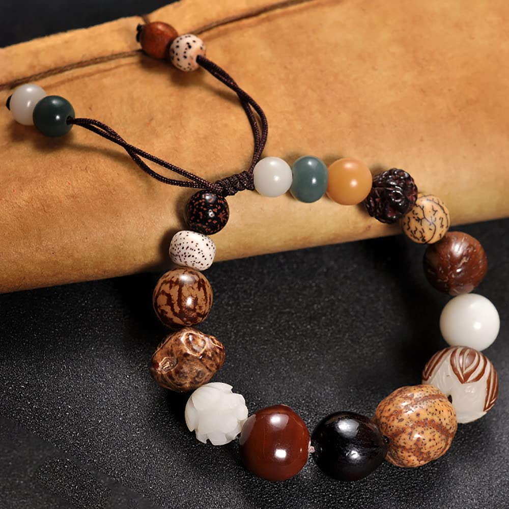 Bracciale Bodhi Naturale, Braccialetto for Meditazione Yoga