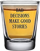 Vista 3 de Rogue River Tactical Divertido vaso de chupito Old Lives Matter And Bad Decisions, juego de regalo de broma sarcástica combo para abuelos mayores