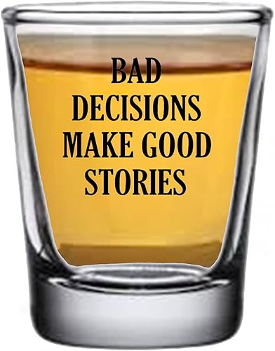 Miniatura 2 de Rogue River Tactical Vaso de chupito divertido Las malas decisiones hacen buenas historias regalo broma sarcástica
