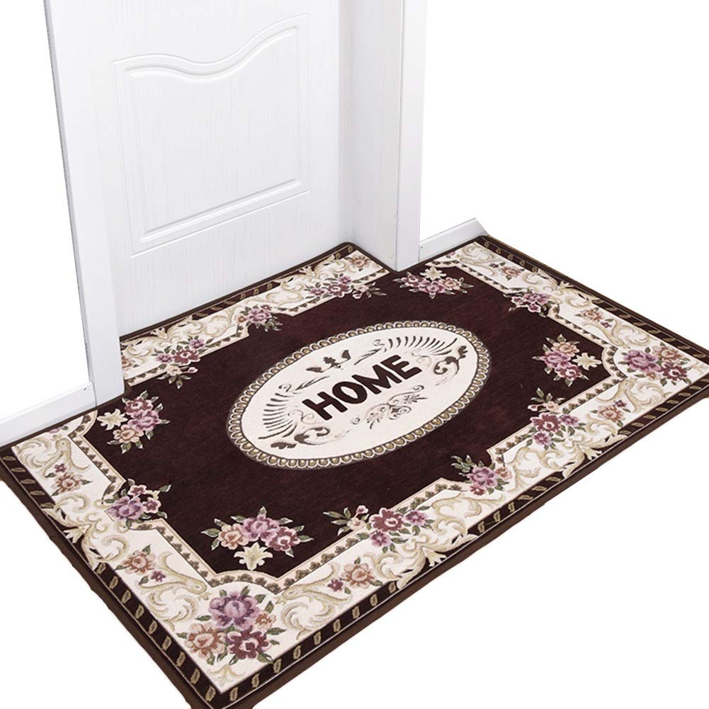 Grand tapis de sol antidérapant 90x140 cm salon et entrée style D