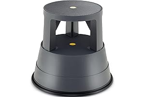 Giantex Rolling Step Stool: Library Ally for Effortless Height Adjustment