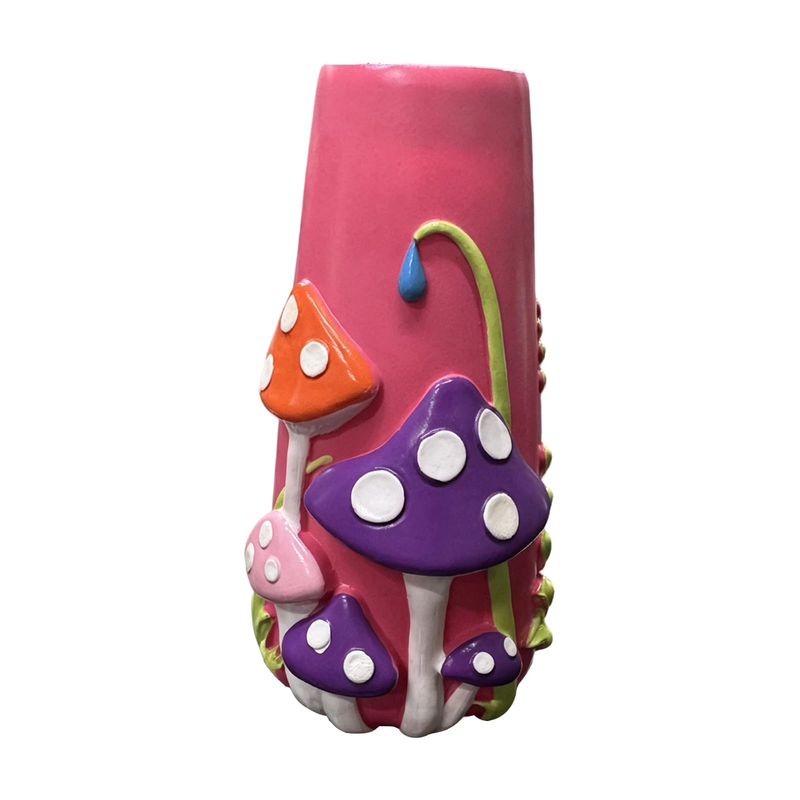 Resin Mushroom Vases for Flower Aesthetic Room Decors Decorative Flower Vases Unique Vase for Flowers Desktop Stylish Mushroom