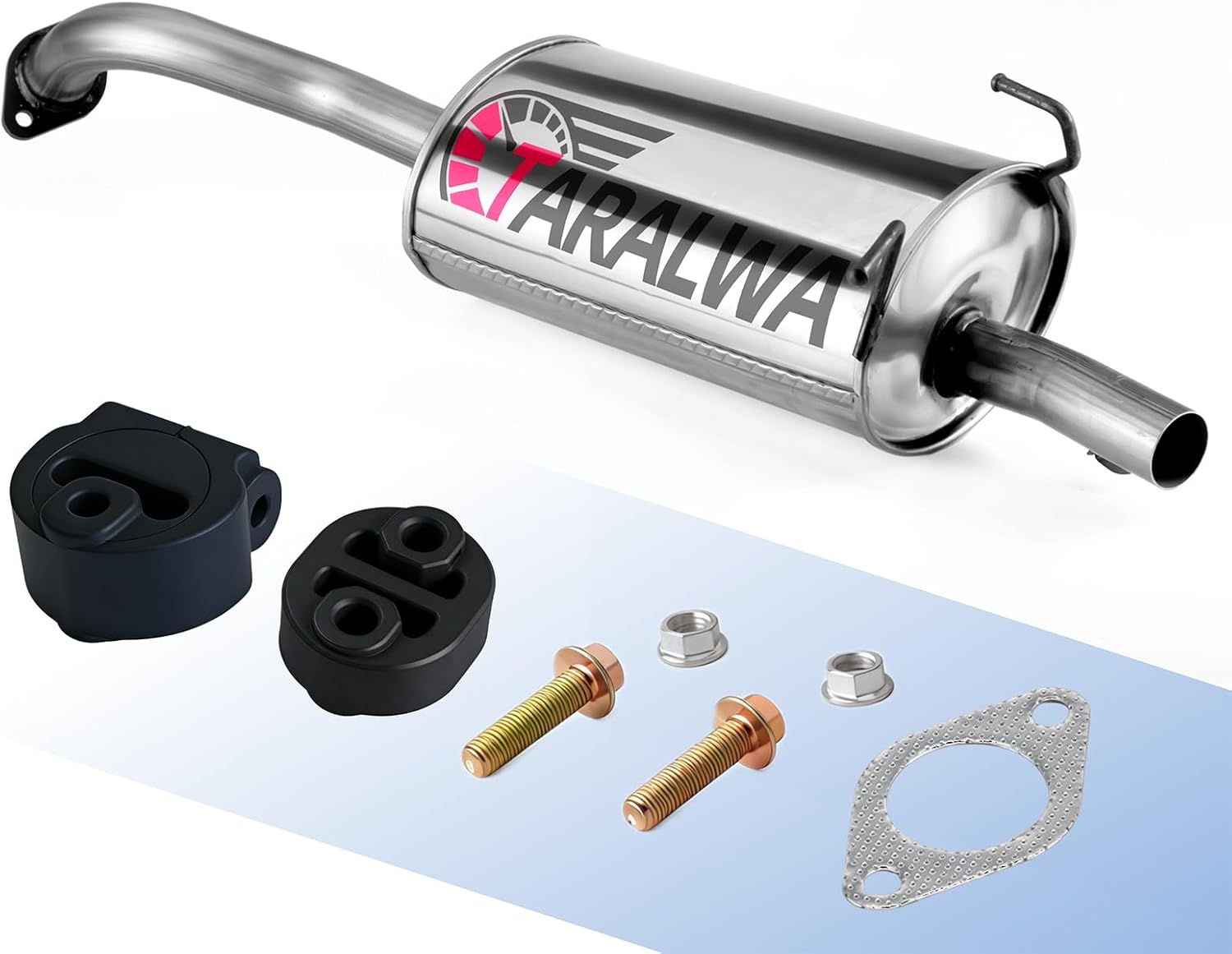 Direct Fit Exhaust Muffler - OE Replacement for Restoring Quiet Operation,Includes Gaskets & Bolts & Hangers for 2002-2006 Honda CR-V Models,CRV2