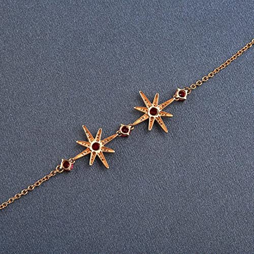 Bracelet diamant et rubis rouge, le cadeau d'astrologie idéal - 7