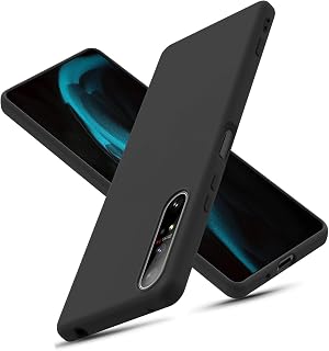 対応 Xperia 1 IV SO-51C SOG06 ケース 耐衝撃 滑り止め 指紋防止 米軍MIL規格 マット仕上げ ストラップホール付き 黄変防止 耐久性 カバー ケース（マットブラック）