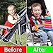 QOPAHI Anti Escape Baby Harness Chest Clip with Buckle, Prevent Children/Kids Taking Their Arms Out of High Chairs/Strollers/Baby Reins(2 Pack, Black)