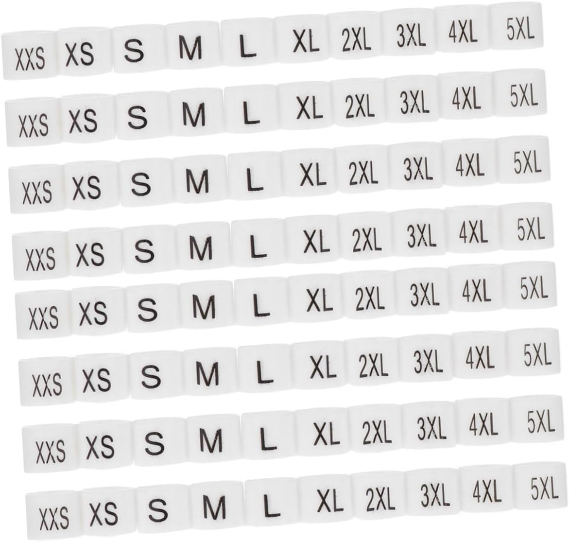 Ciieeo 200pcs Size Grain Mini Labels Cinch White Label Plastic Wardrobe Wire Hangers Clothing Hangers Cloth Hangers Household Hanger Markers Size Circle Hanger Sizer Button Skirt