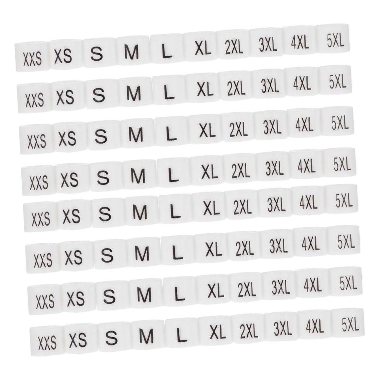 Ciieeo 200pcs Size Grain Mini Labels Cinch White Label Plastic Wardrobe Wire Hangers Clothing Hangers Cloth Hangers Household Hanger Markers Size Circle Hanger Sizer Button Skirt