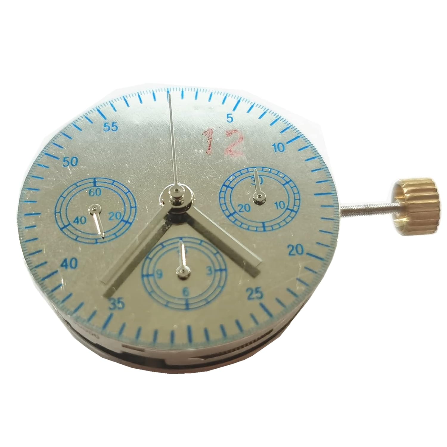 27 Jewels Metal Automatic Watch Movement Replacement 7753 7750 - Precision Chronograph Repair Part