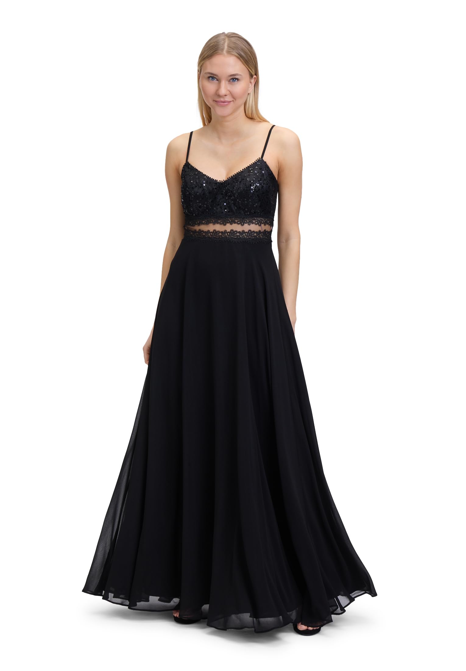 Vera Mont Damen Abendkleid mit Spitze