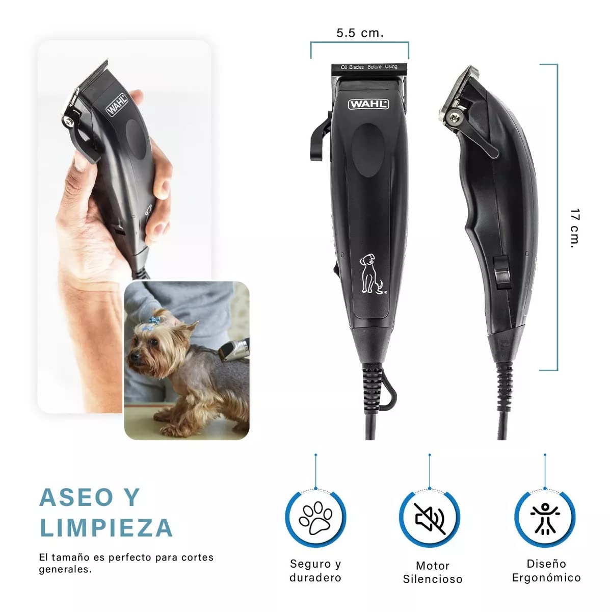 WAHL Pet Clipper Kit per la toelettatura di cani e animali domestici, con lame di alimentazione per pelli superiori, per toelettatura di animali domestici. Il kit più venduto
