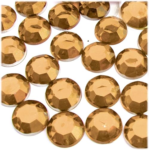 Miniatura 9 de 144 diamantes de imitación redondos de 0.630 in - parte trasera plana rojo rubí rojo