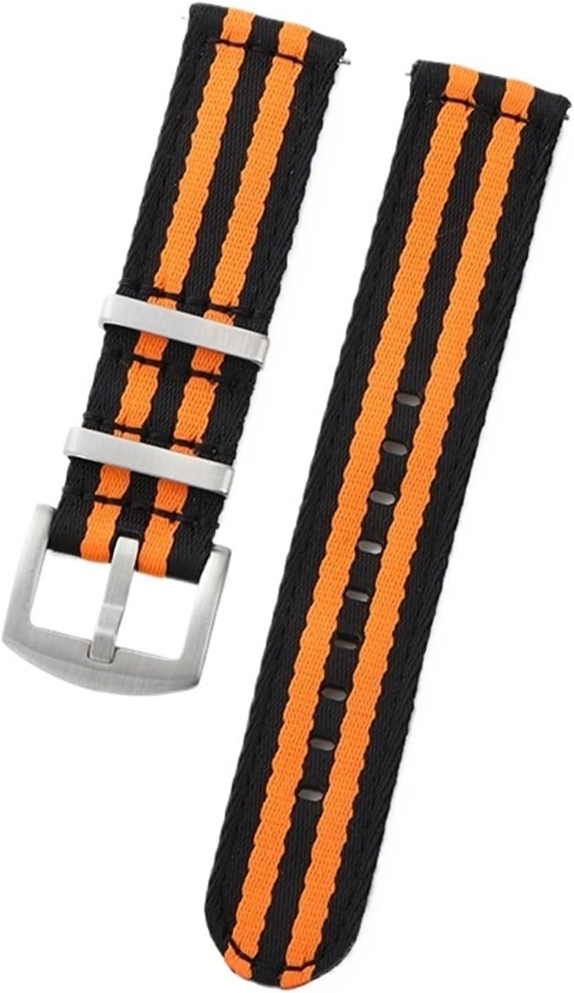 Quick Release Nylon Canvas Watch Strap 20mm22mm Unisex Wristband Replacement Suitable Quartz Smart