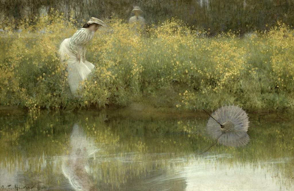 Impression d'affiches Parasol perdu Arthur Hacker Toile Decoración Mural - 5