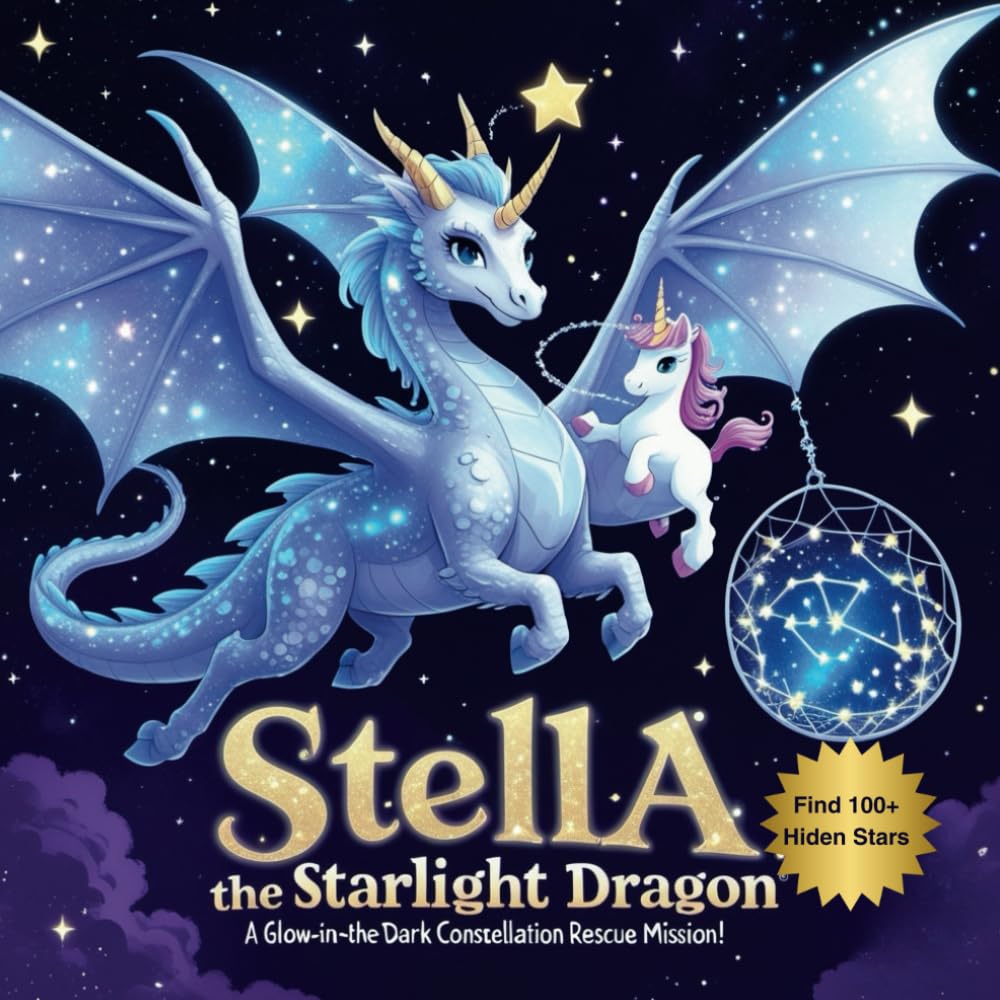 Stella the Starlight Dragon: A Glow-in-the-Dark Constellation Rescue Mission: An Interactive Bedtime Story About Teamwork, Never Giving Up & Hidden Star Search Activities