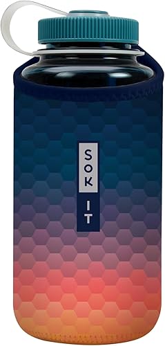 Miniatura 2 de Sok It Botl Sok Funda de neopreno aislada para botella de agua (crepúsculo, se adapta a botellas de agua de 16 onzas)