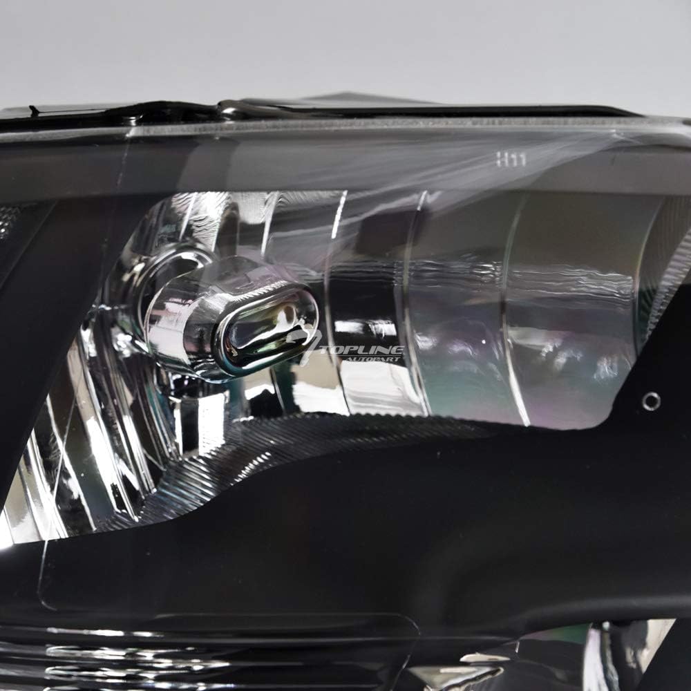 7422452781758 Compatible With 2009-2018 Dodge Ram 1500/2019-2024 Classic / 2010-2018 2500 3500 Quad Headlamp Style Black Housing Headlights