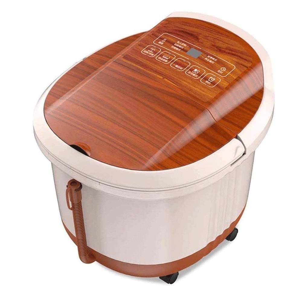 Foot Spa Bagno Massaggiatore di Calore Bolle di Vibrazione 3 in 1 Funzione, Masssage Rulli Soaker Digitale di Temperatura di Controllo Pedicure Vasca pediluvio Profonda Barrel