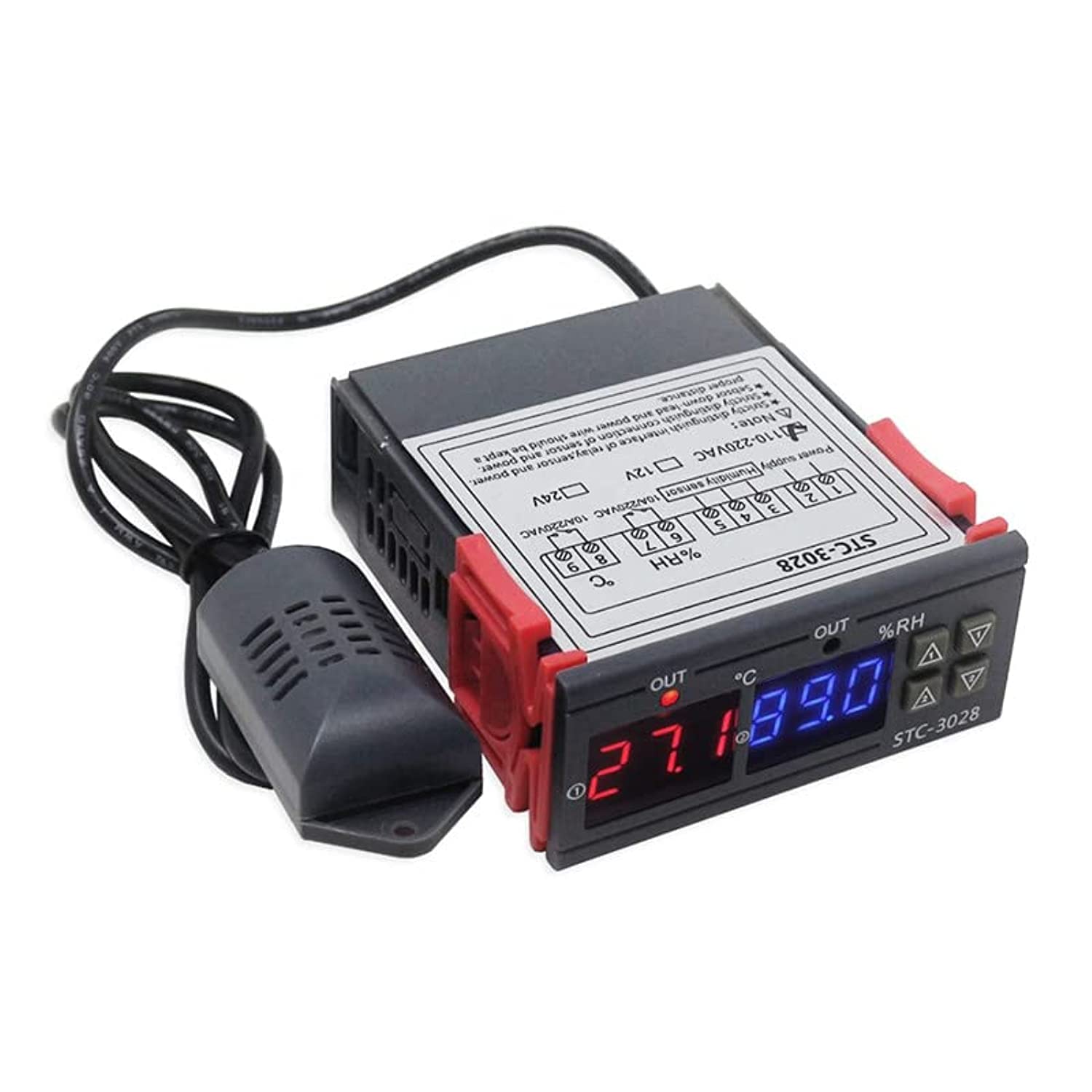 HUMBE&CO-STC3028 Dual Digital Thermostat Temperature Humidity Control AC 110V 220V DC 12V 24V STC-3028 Thermometer Hygrometer Controller (B0B82RCKSD) Amazon Price History, Amazon Price Tracker