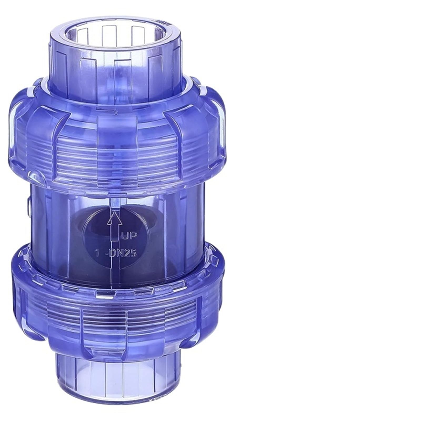 Clapet anti-retour transparent évite le désamorçage de pompe piscine 32mm