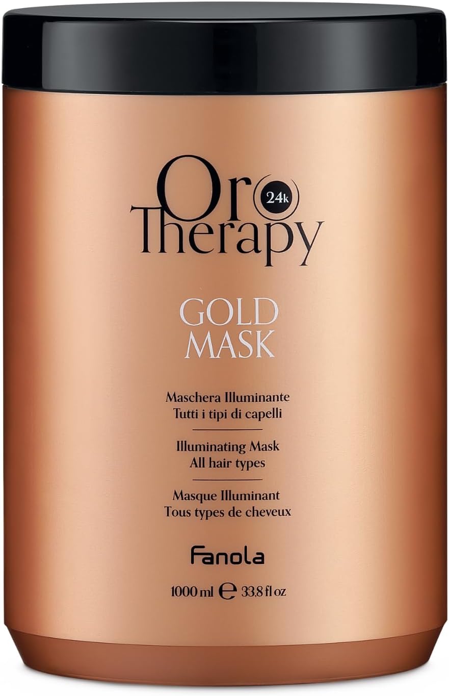Oro Therapy Hair Mask Treatment - Infused with Keratin, Argan Oil, and Micro-Active Gold - Hair Care Treatment for Damaged or Frizzy Strands (35.63 oz)