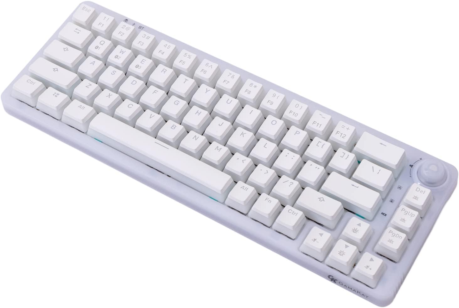 GK GAMAKAY LK67 65 RGB Silent Mechanical Keyboard with Knob, Triple