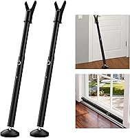 Vista 9 de Barra de Seguridad para Puerta - Barra de Seguridad Ajustable para Topes de Puerta de Gran Resistencia - Barras de Seguridad Ajustables para Puertas