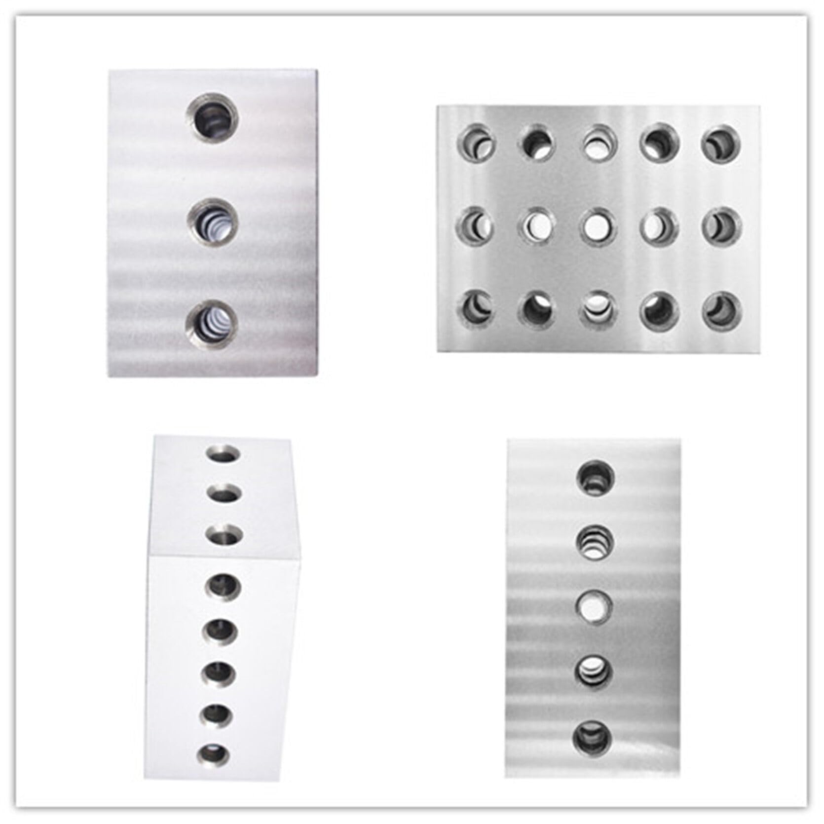 TINVHY Matched Pair 2-3-4 Blocks - Hardened Steel Precision Ground Machinist Set Up Blocks With 23 Holes - View #3
