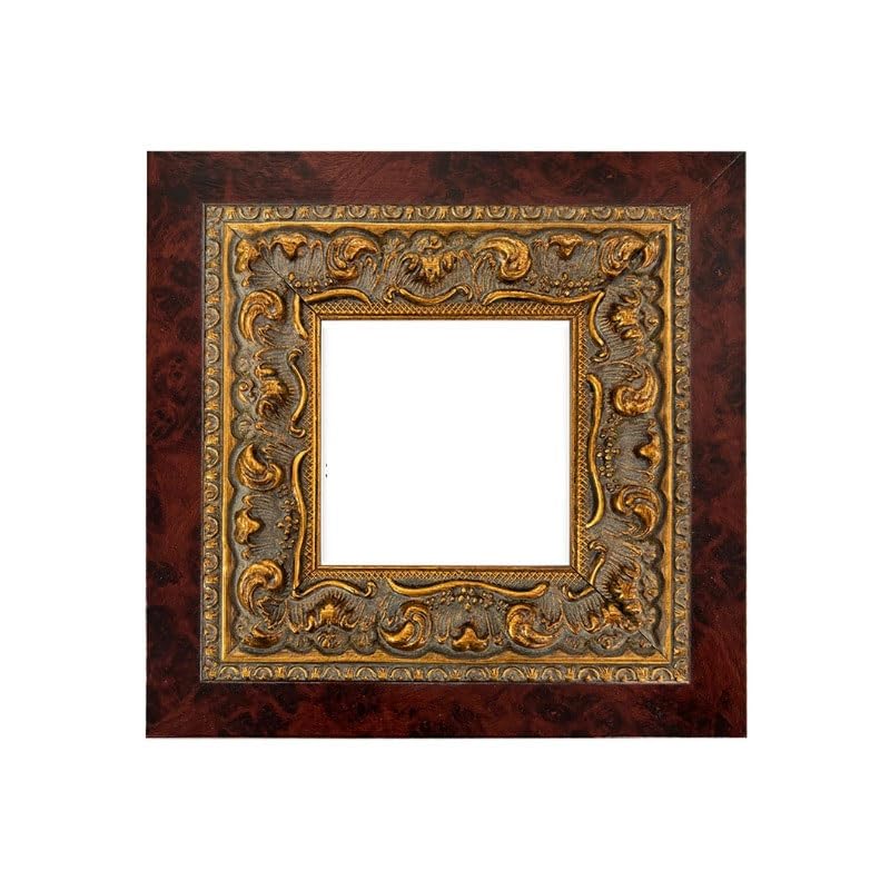 Cadre photo vintage en bois massif imprimé déco murale de 10x10 cm
