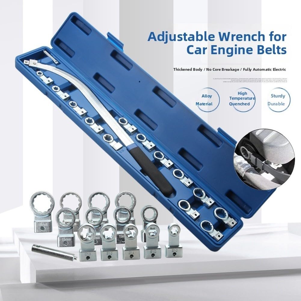 Attrezzo tendicinghia con manico curvo 15pcs per auto (15)