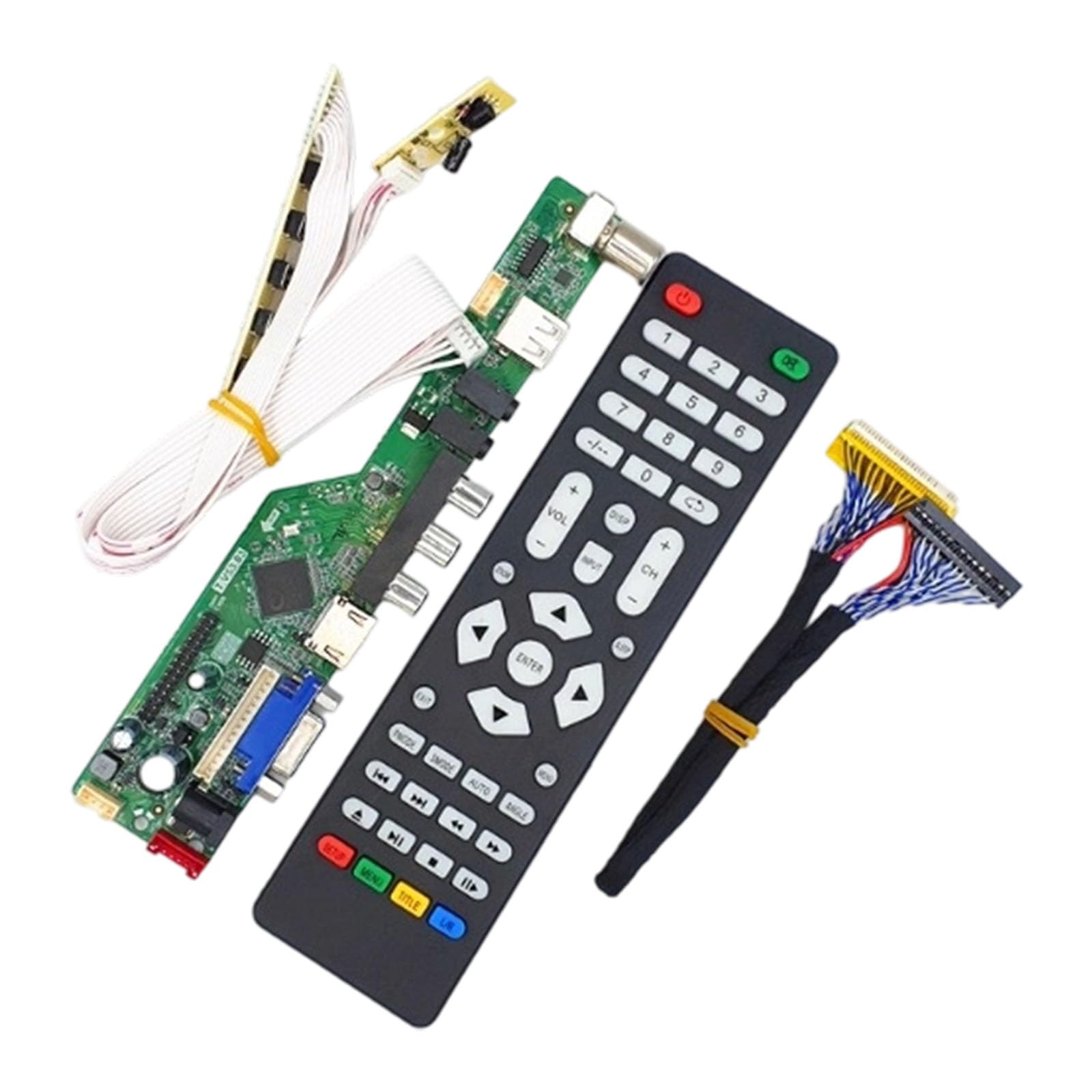 Msioytog Energy-Efficient Control Keypad for Mainboards, High-Responsiveness Buttons with LCD Compatibility Control Buttons Replacement
