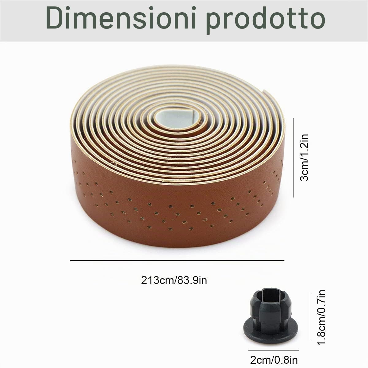 Nastro per manubrio per bici da corsa, PU antiscivolo assorbimento sudore traspirante resistente impugnatura professionale nastro per manubrio leggero ammortizzant per bicicletta e mountain bike