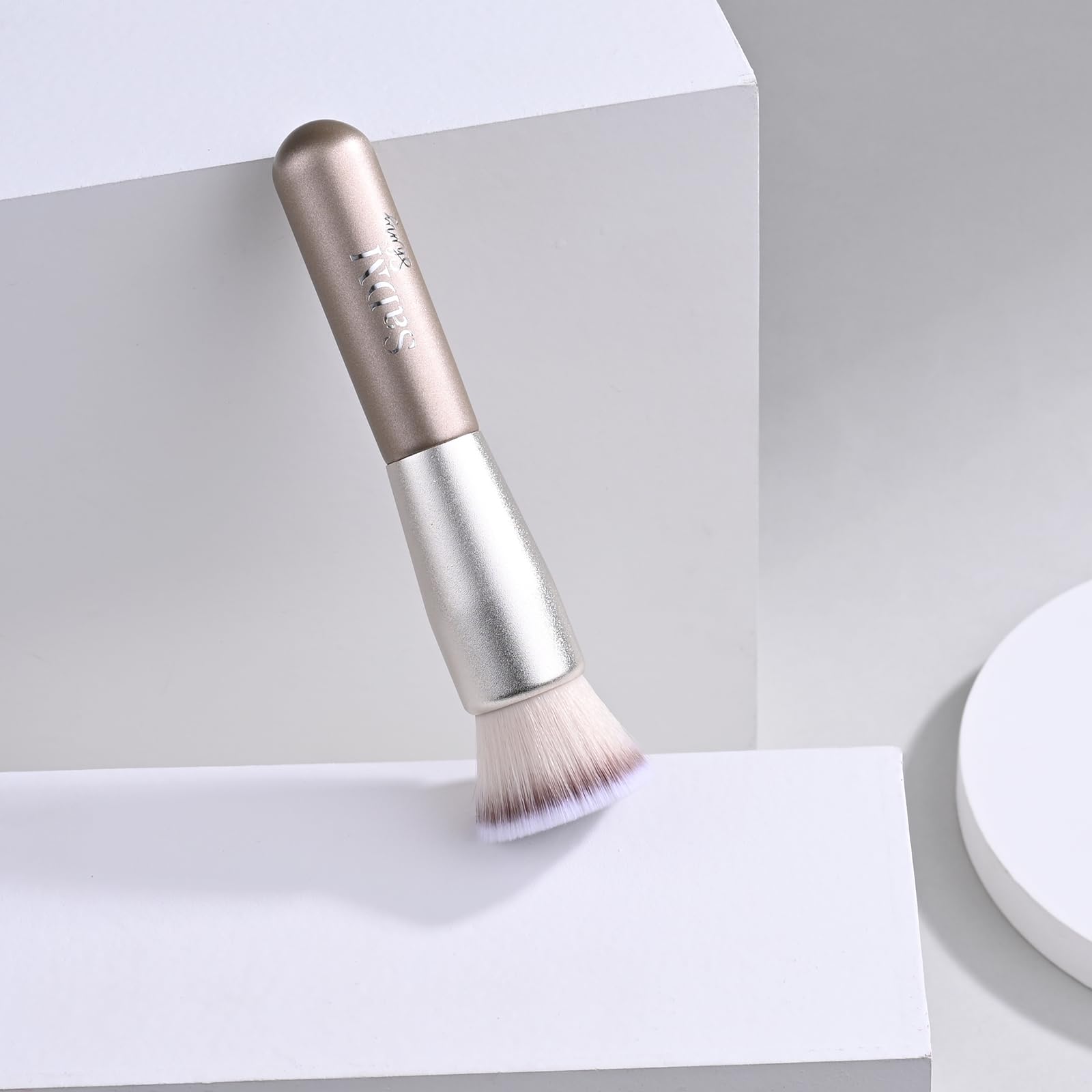 Profesjonalny pędzel kabuki do makijażu twarzy – blender do pudru, kremu, podkładu, różu i bronzera