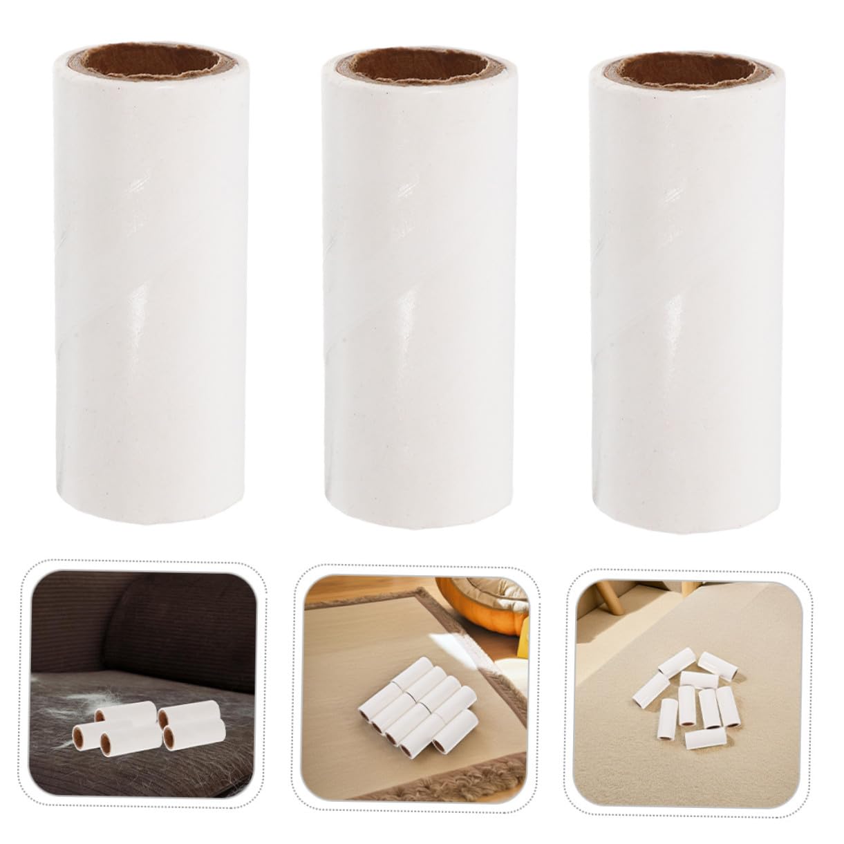 BESTonZON 25stücke Klebrige Fusselrolle Ersatzrolle für Tierhaare Wiederverwendbarer Fusselentferner Möbel-fusselrolle Fusselrollen Nachfüllpackung