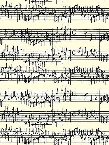 Music Notes Concerto Gift Wrapping Paper Roll - 24" x 15'