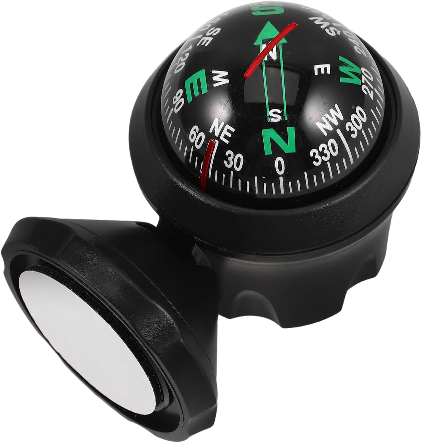 Didiseaon Universal Car Compass Ball Dashboard Mounted High Precision Outdoor Travel Navigation Motorhome Dash Direction Finder for Vehicle and Motorcycle